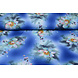 Scuba Crêpe Stampato Fantasia Flower Blu Scuba Crêpe Stampato Fantasia Flower Blu
