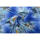 Scuba Crêpe Stampato Fantasia Flower Blu Scuba Crêpe Stampato Fantasia Flower Blu