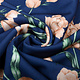 Scuba Crepe Printed Tulip Blue