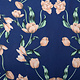 Scuba Crepe Printed Tulip Blue