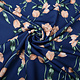 Scuba Crepe Printed Tulip Blue