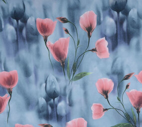 Scuba Crepe Grey Blue Poppy Old Pink Scuba Crepe Grey Blue Poppy Old Pink