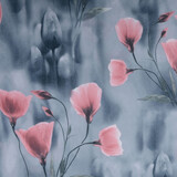 Scuba Crepe Grau Mohn Altrosa Scuba Crepe Grau Mohn Altrosa