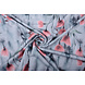 Scuba Crêpe Gris Clair Coquelicot Vieux Rose Scuba Crêpe Gris Clair Coquelicot Vieux Rose