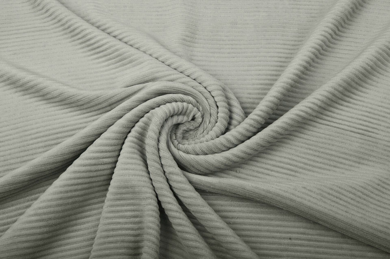 Cotone a Maglia Larga Velluto a Coste Argento Cotone a Maglia Larga Velluto a Coste Argento