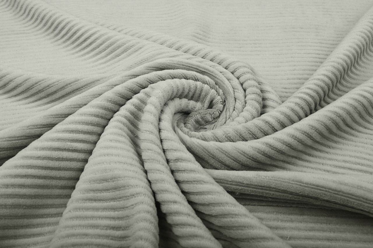 Cotone a Maglia Larga Velluto a Coste Argento Cotone a Maglia Larga Velluto a Coste Argento