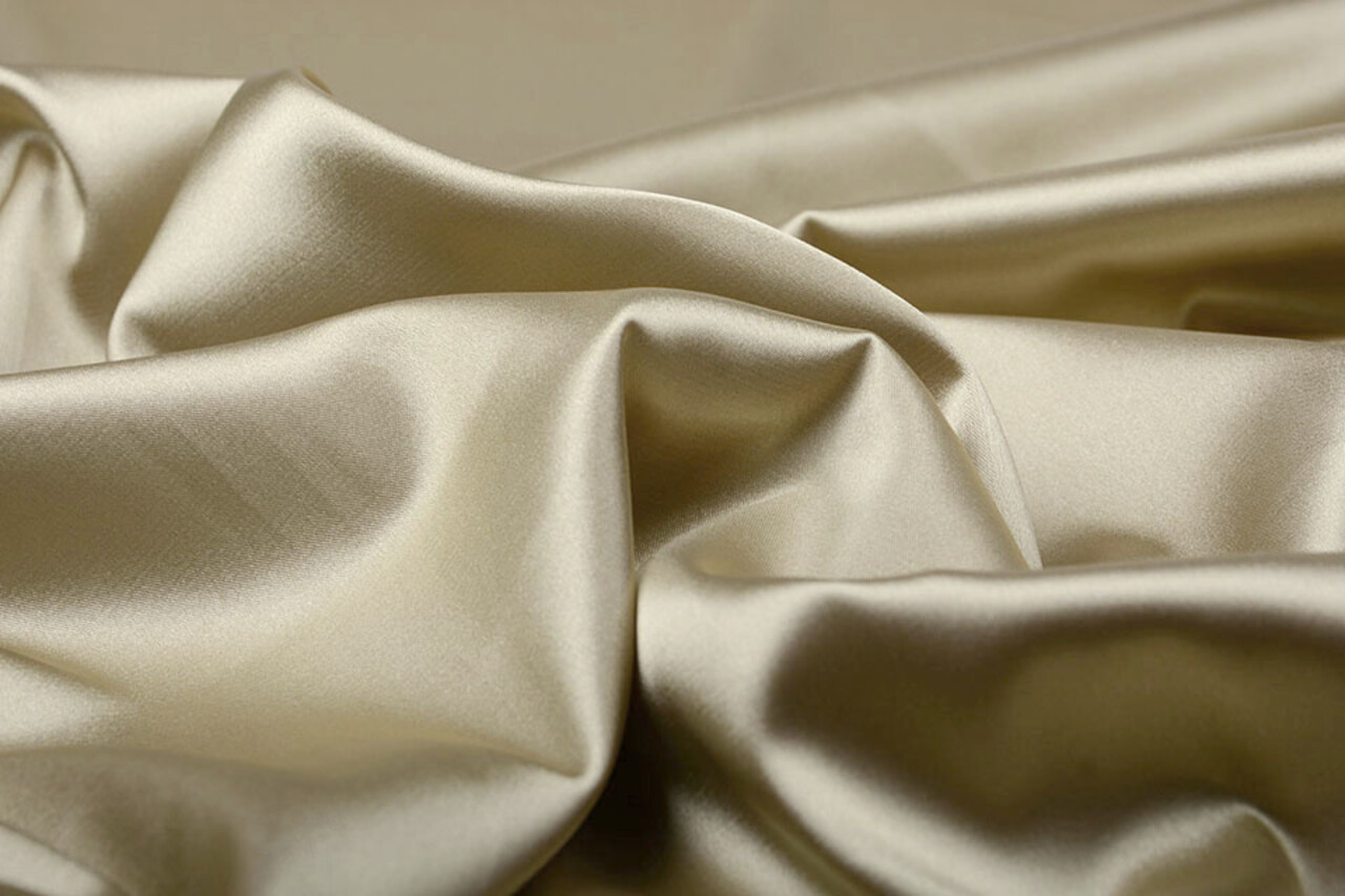 Stretch-Satin Beige