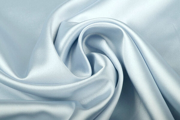 Stretch Satin Bleu Layette