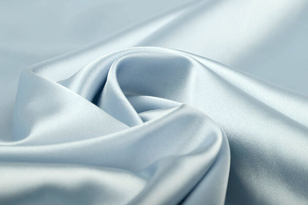 Stretch-Satin Babyblau