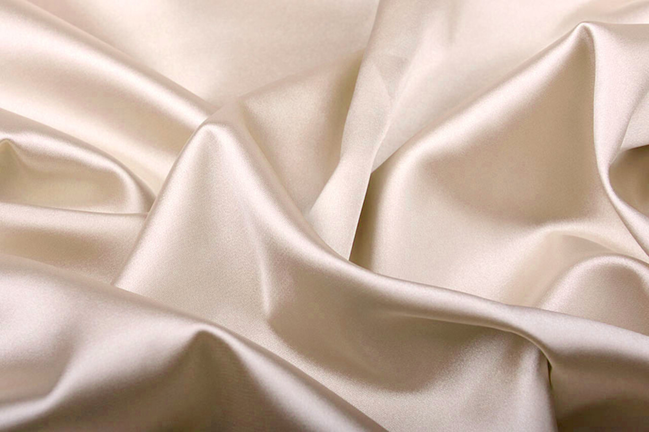 Stretch Satin Champagne
