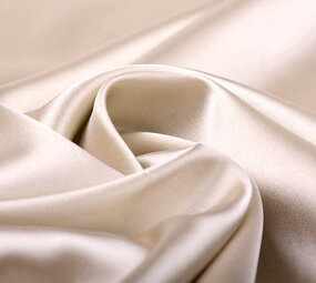 Stretch Satin Champagne