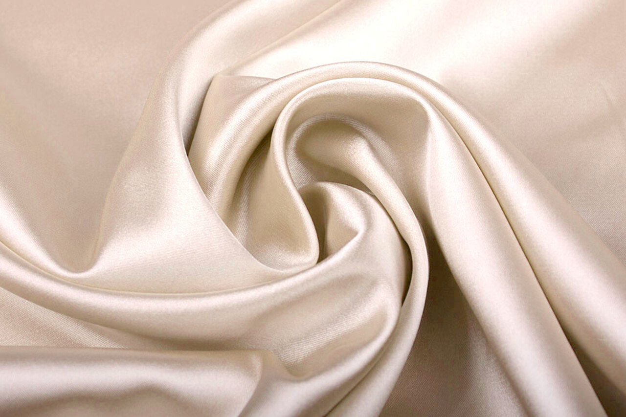 Stretch Satin Champagne