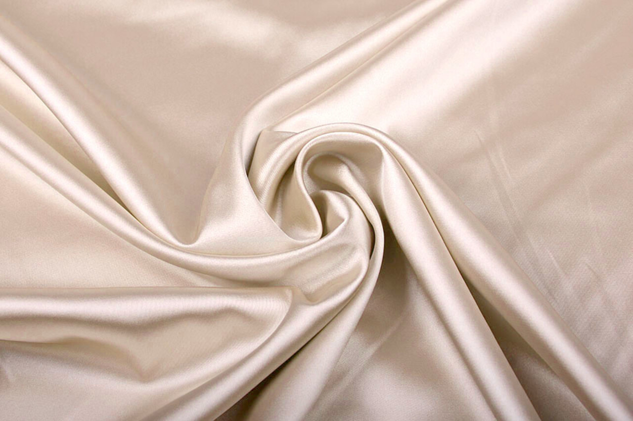 Stretch Satin Champagne