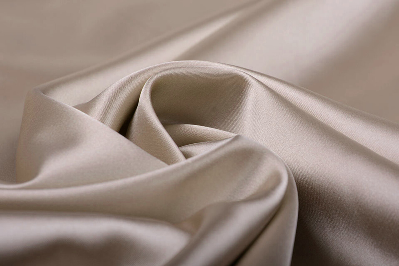 Stretch Satin Taupe Stretch Satin Taupe