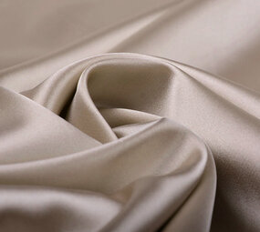 Stretch Satijn Taupe