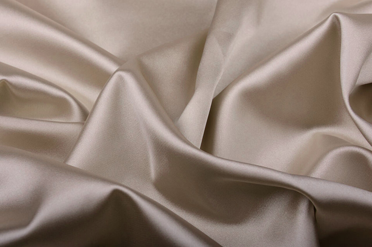 Stretch Satin Taupe Stretch Satin Taupe