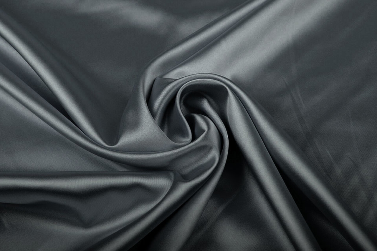 Satén Elástico Gris Oscuro Satén Elástico Gris Oscuro