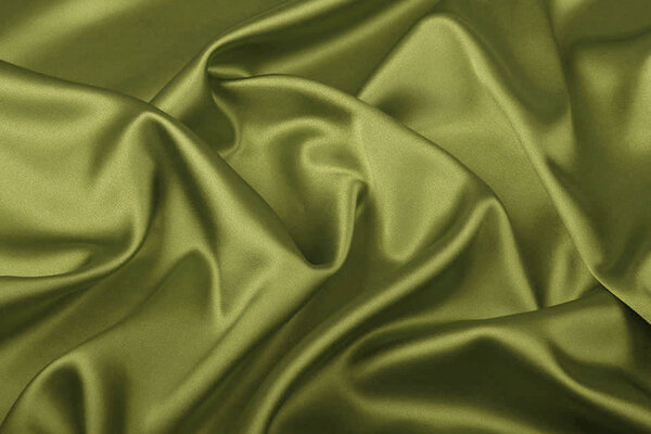 Stretch Satin Dunkel mosGrün Stretch Satin Dunkel mosGrün