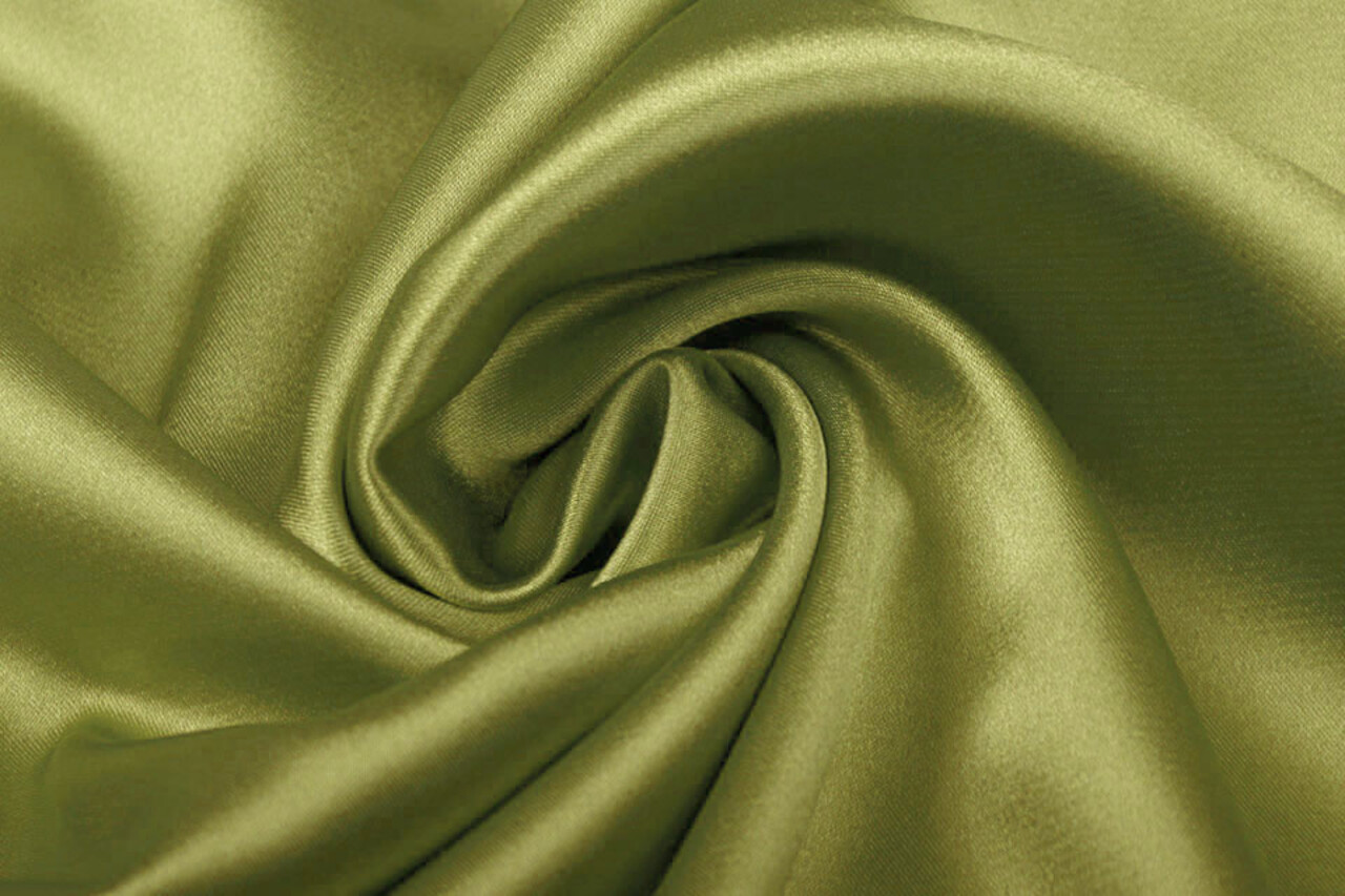 Stretch Satin Dunkel mosGrün Stretch Satin Dunkel mosGrün