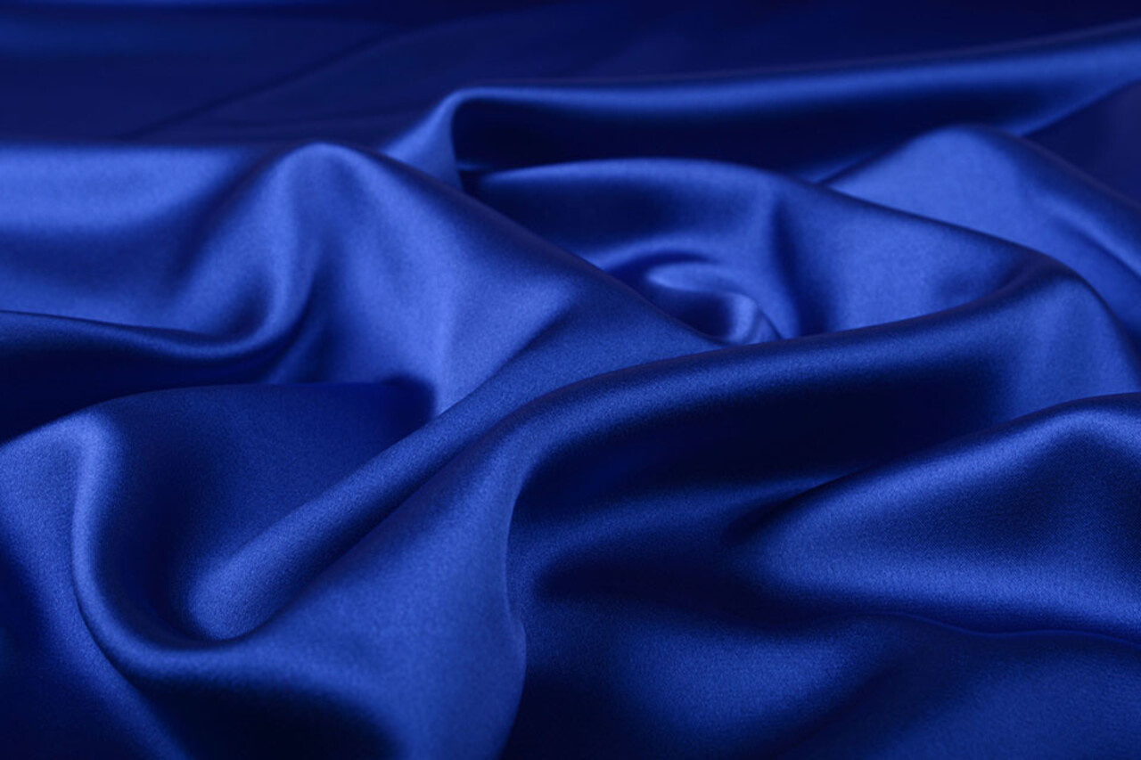 Stretch Satin Kings Blue