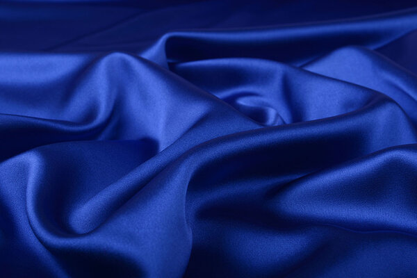 Stretch Satin Kings Blue