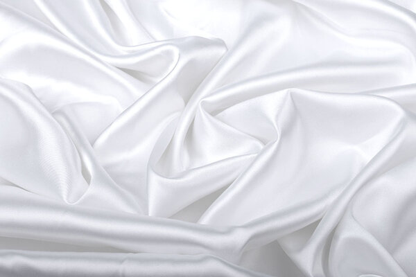 Stretch Satijn Wit