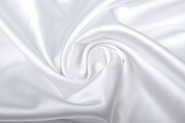 Stretch Satijn Wit