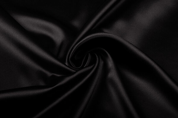 Stretch Satin Black