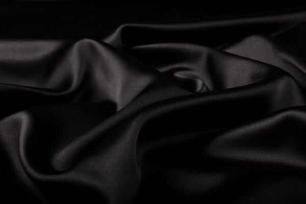 Stretch Satin Schwarz