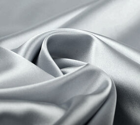 Stretch Satin Silber