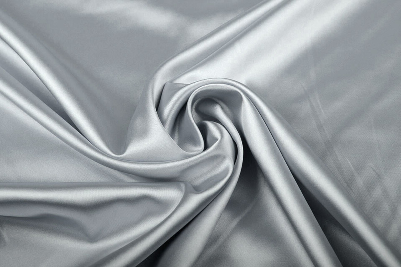 Stretch Satin Silber Stretch Satin Silber