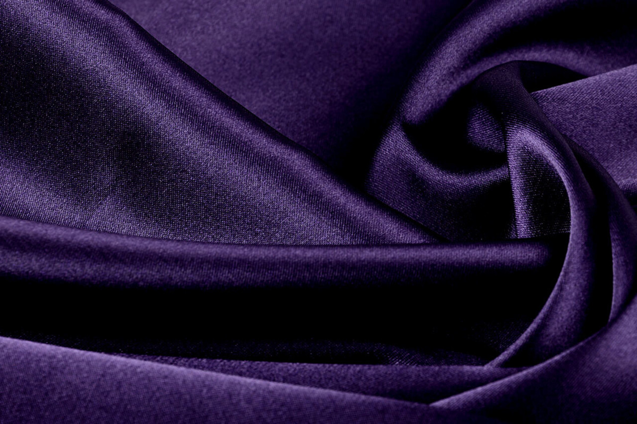 Stretch Satin Dunkel Lila