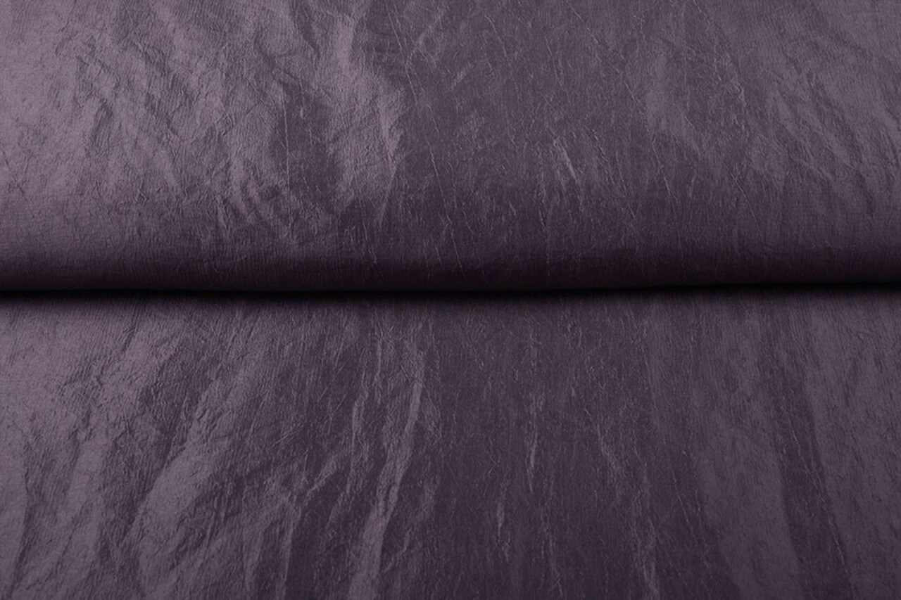 Crêpe Froissé Taffetas Foncé Mauve