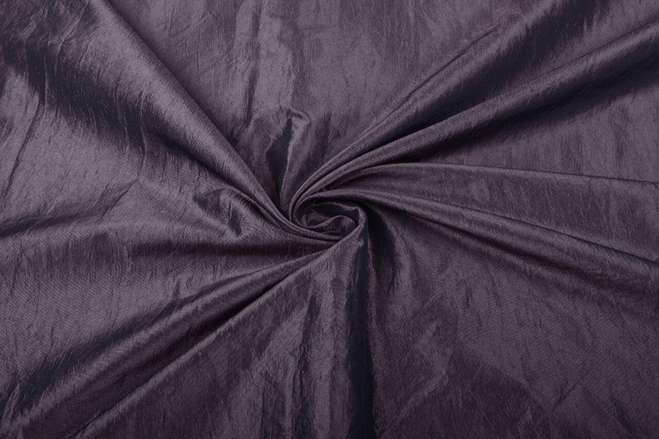 Arrugado Tafetán Malva Oscuro