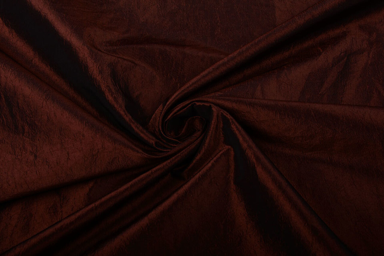 Crinkle Taft Bordeaux