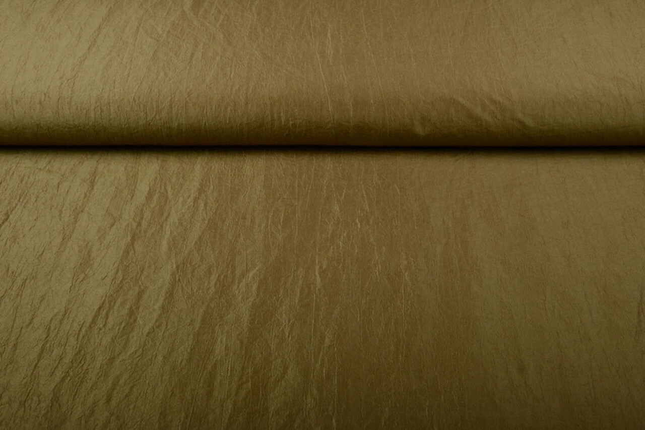Crinkle TaftStoff Dunkel gold Crinkle TaftStoff Dunkel gold