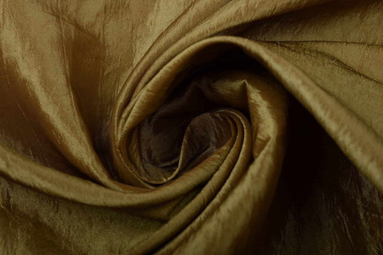 Crinkle Taft Dark gold