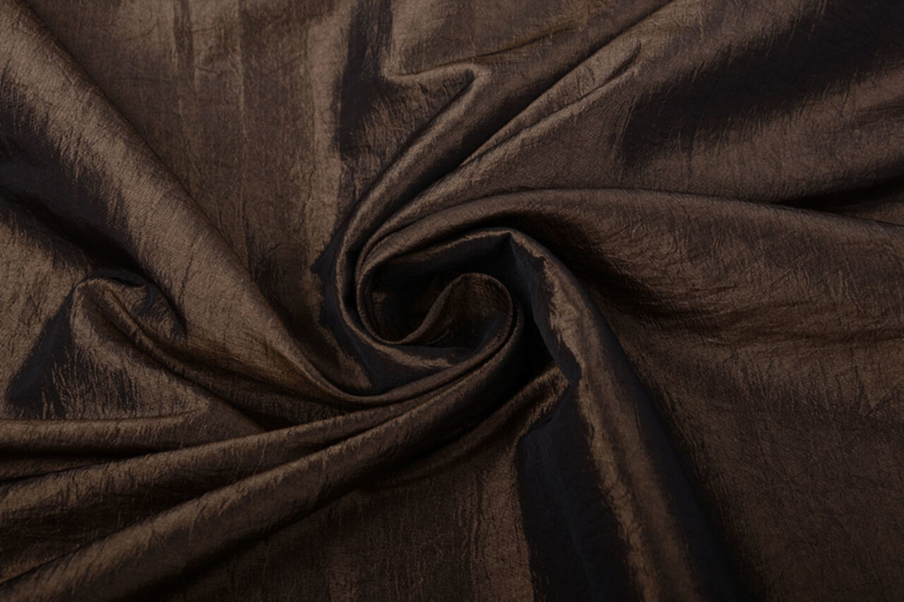 Crinkle Taft brown