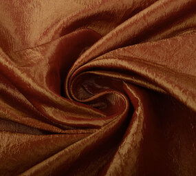 Crinkle TaftStoff Rost Brique