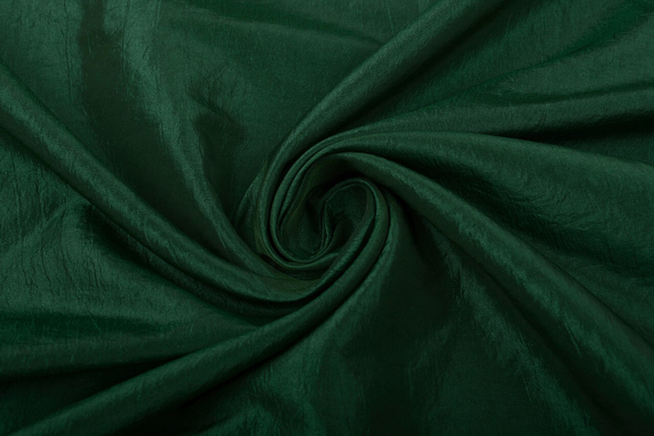 Effetto Stropicciato Taffetà Verde Scuro Effetto Stropicciato Taffetà Verde Scuro
