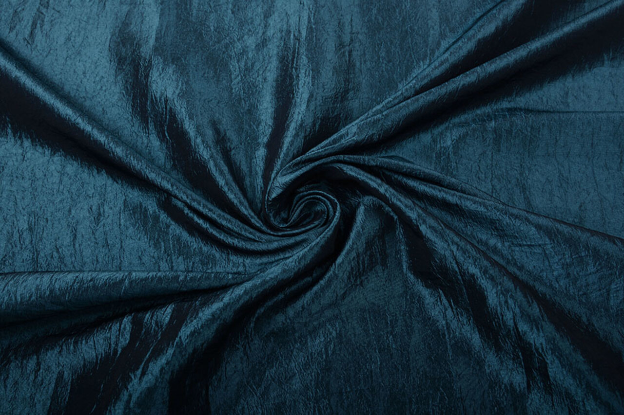 Crinkle Taft Petrol melange