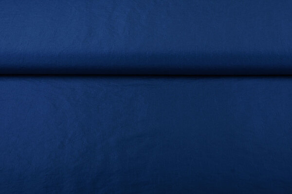 Arrugado Tafetán Azul Cobalto