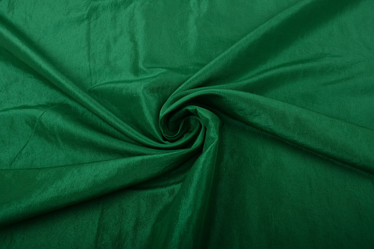 Effetto Stropicciato Taffetà Verde Erba