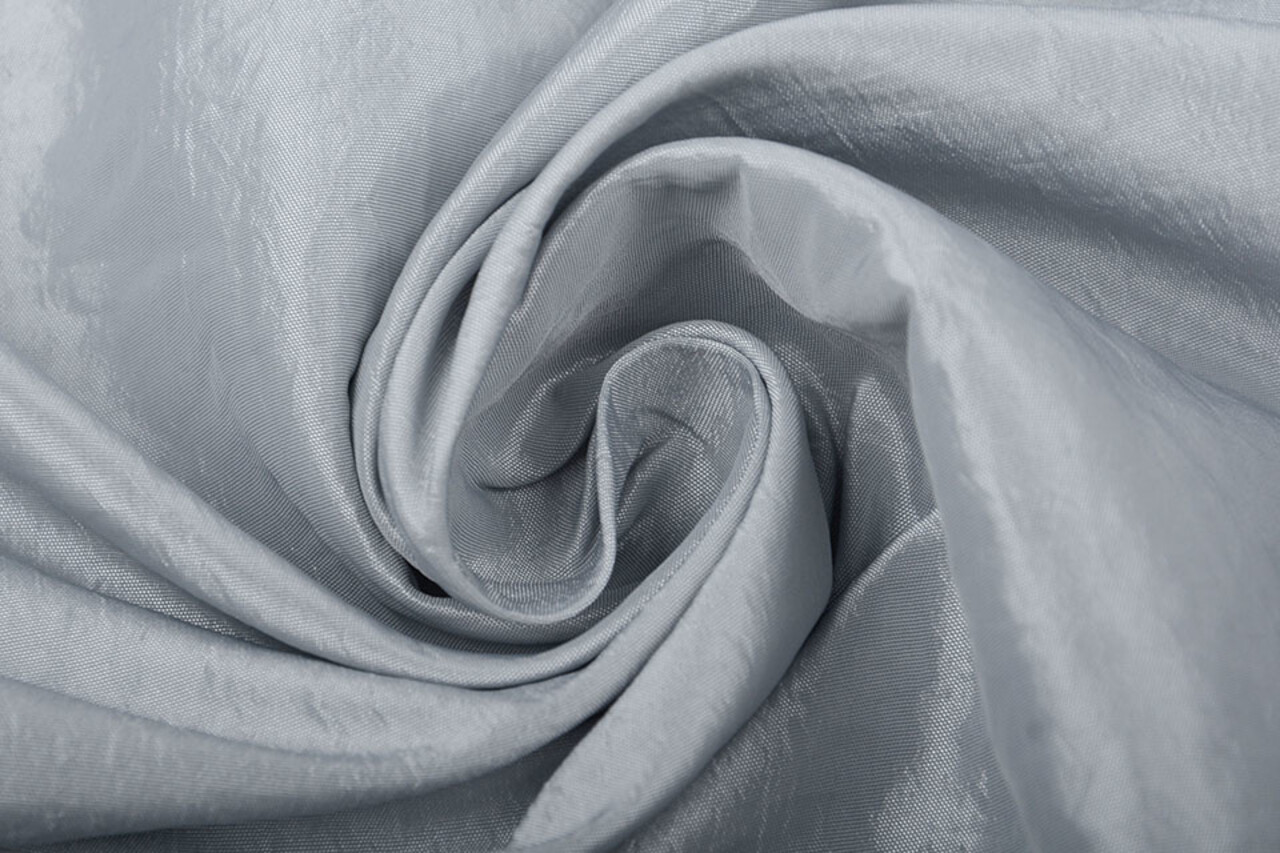 Crinkle Taft Silver