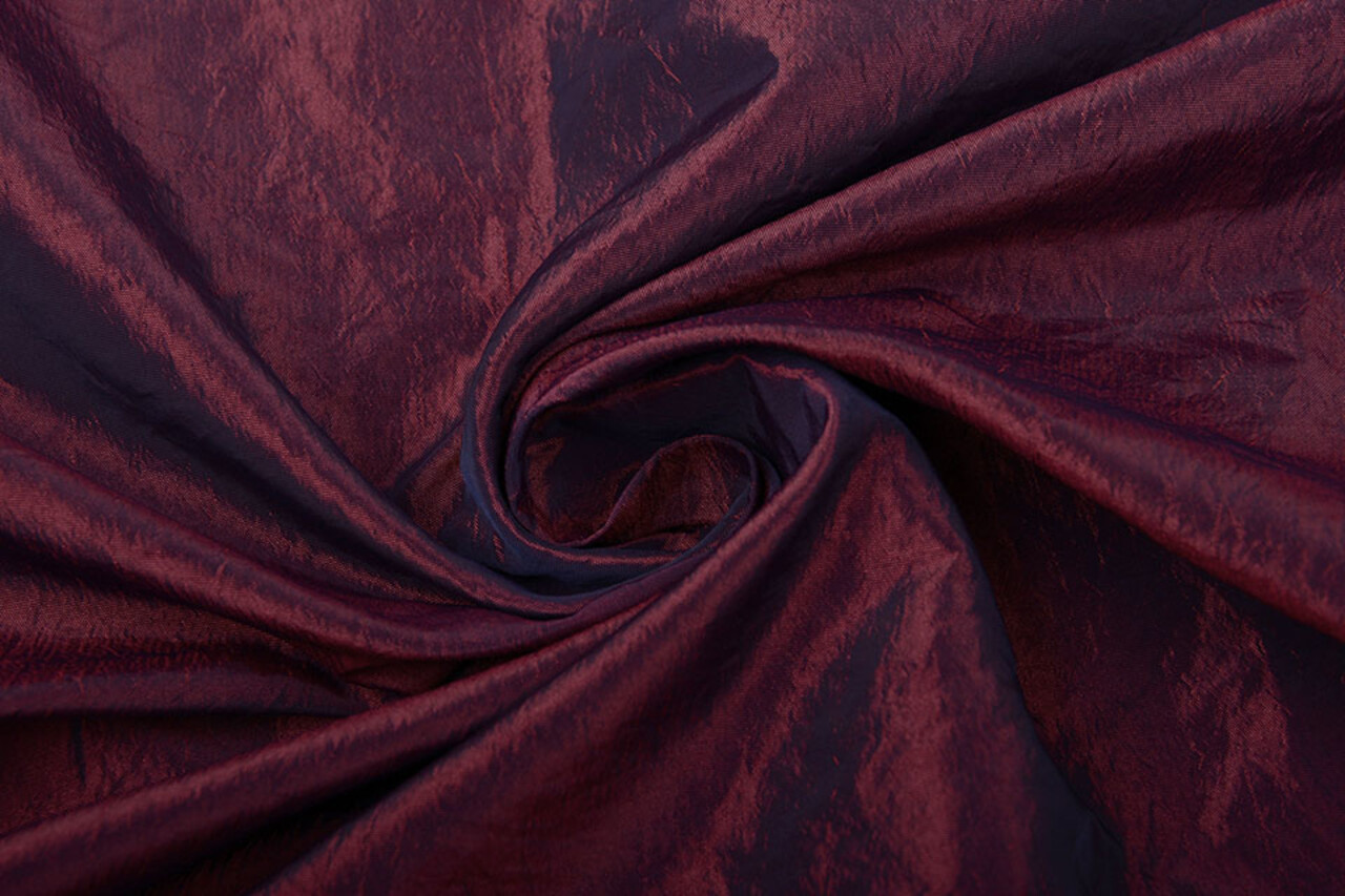 Crinkle Taft Licht bordeaux Crinkle Taft Licht bordeaux