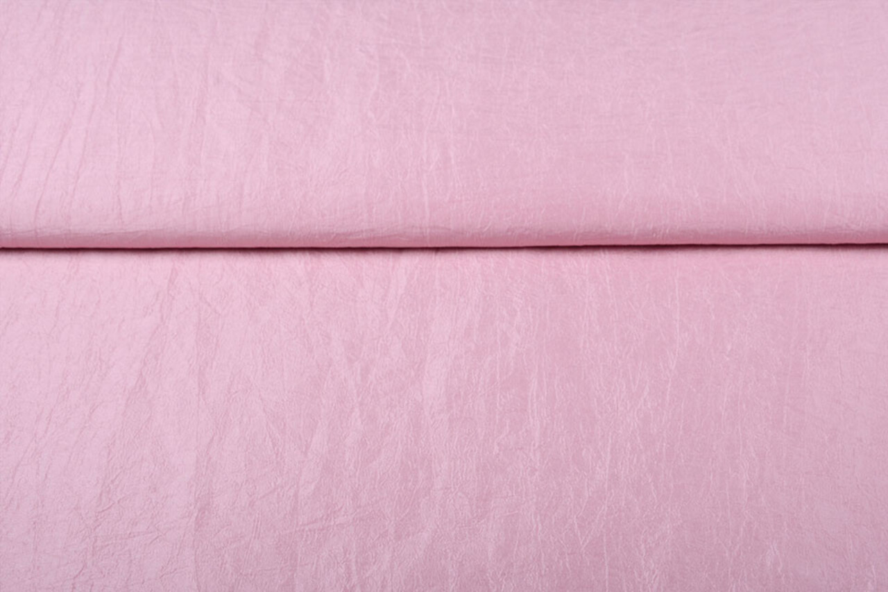Crinkle Taft Licht Roze
