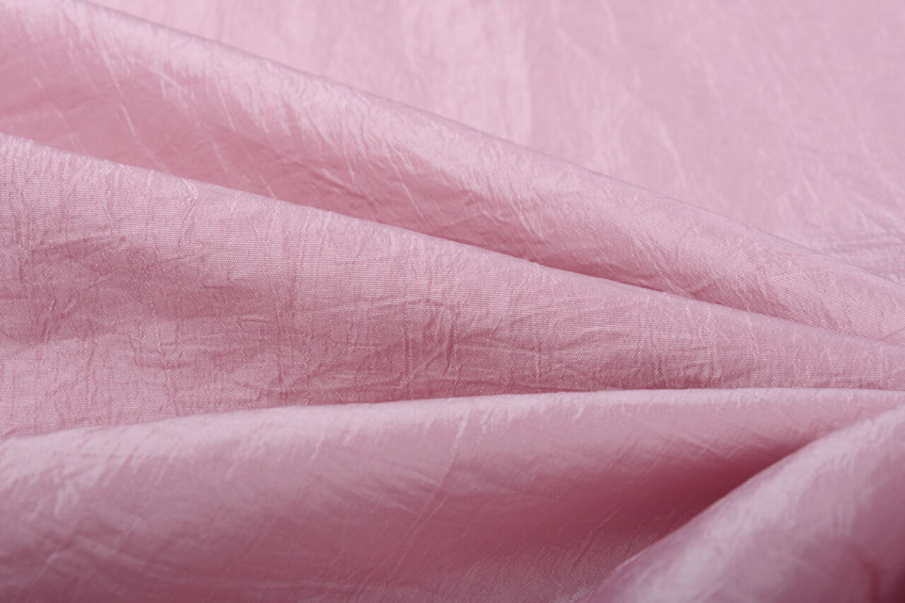 Crinkle Taft Licht Roze