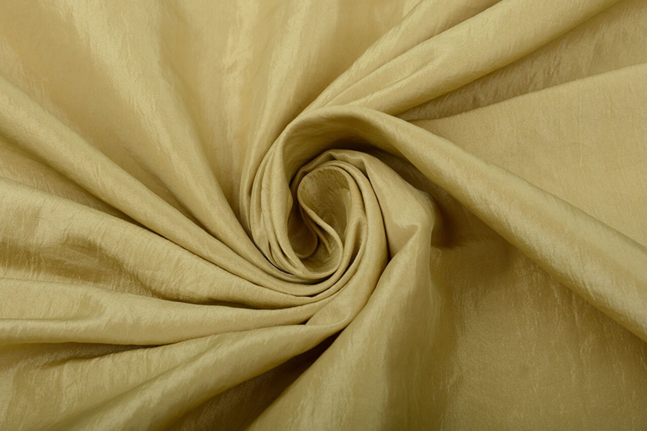 Crinkle TaftStoff gold