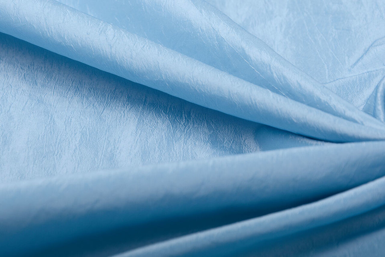 Crinkle TaftStoff Baby Blau Crinkle TaftStoff Baby Blau