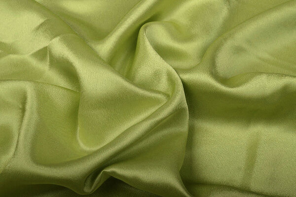 Crêpe Satijn Licht Mosgroen